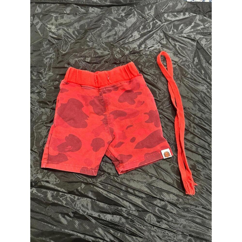 Bape Kids red camo Shorts